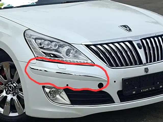 Молдинг передние и задние бампера на Hyundai Equus 2010-2013, Душанбе