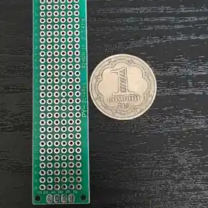 Двусторонняя луженая макетная плата для пайки 2х8см, Душанбе