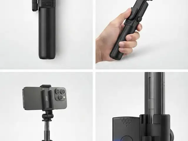 Универсальный Bluetooth Селфи-штатив 3-в-1 с пультом для iPhone и Android, Душанбе