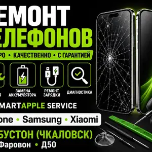 Ремонт телефонов iPhone Samsung Xiaomi Бустон, Бустон (Чкаловск)