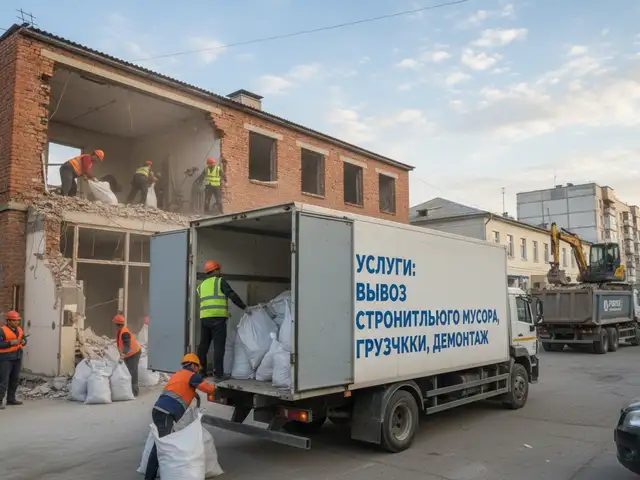 Услуги по вывозу строительного мусора, Душанбе