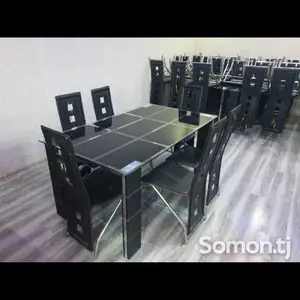Стол стеклянный со стульями, Душанбе