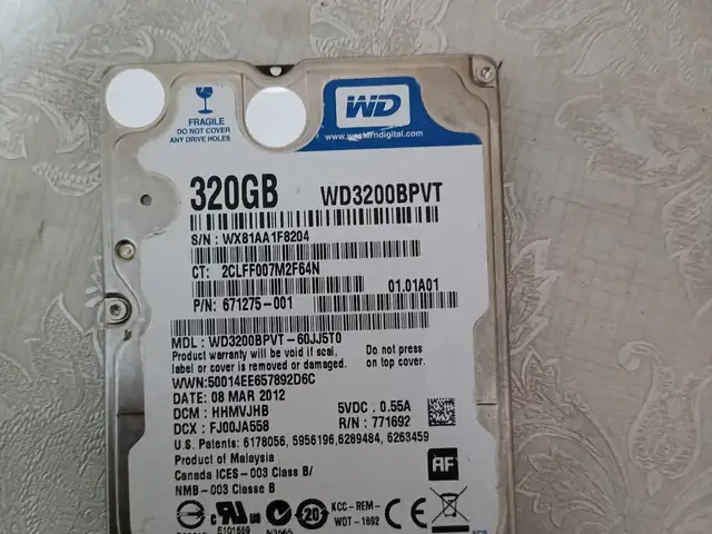 Жёсткий диск HDD 320gb, Худжанд