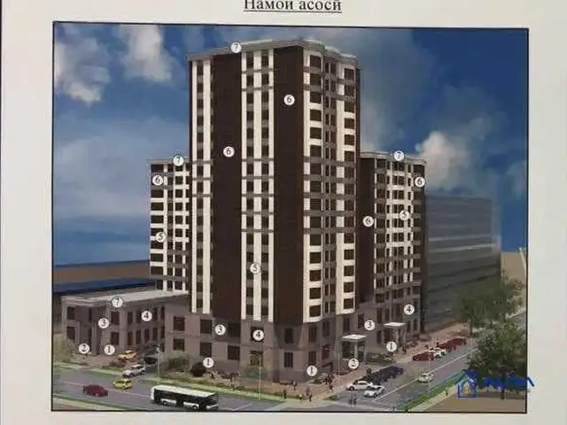 2-комн. квартира, 15 этаж, 51 м², И. Сомони, Славянский, Душанбе