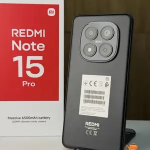 Xiaomi Redmi Note 15 Pro 12+6/512Gb black 6500мач, Душанбе