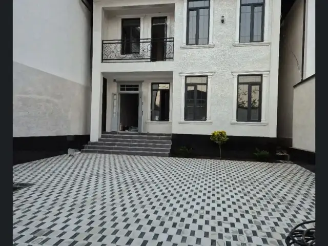 Отделка фасада травертином, Душанбе