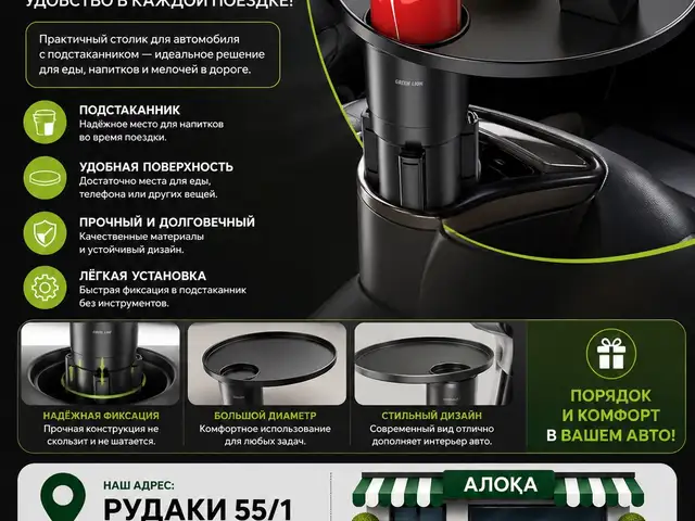 Автомобильный столик Green Lion, Душанбе