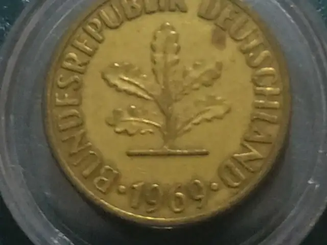 Монета ФРГ 1969 года, Душанбе