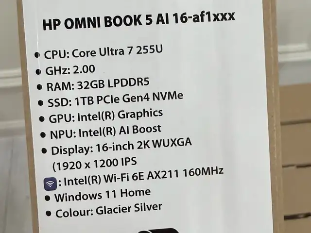 Ноутбук Нр OmniBook Ultra 7-255U. RAM 32GB.SSD M2 1TB, Душанбе - 2