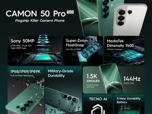 Tecno Camon 50 Pro 8+8/16/256Gb Global Version 2026, Душанбе - 5