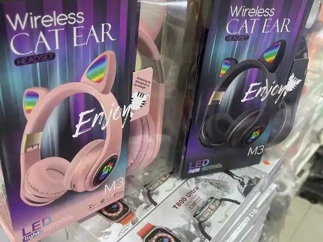 Наушники с ушками кошки Cat Ear M3, Душанбе