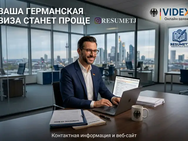 Профессиональное заполнение анкеты VIDEX для визы в Германию, Душанбе