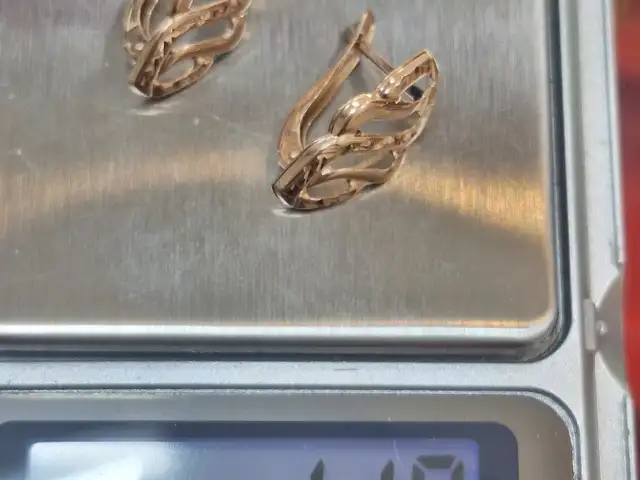 Золотые серёжки 375пр, Душанбе