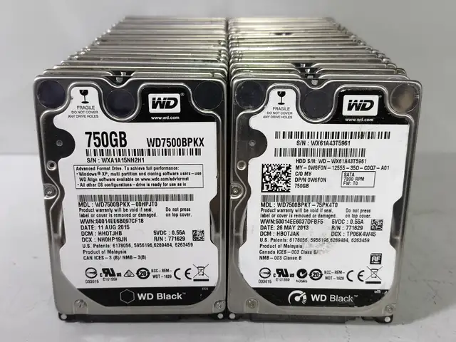 Жёсткий диск для ноутбуков WD Black 750GB, Душанбе
