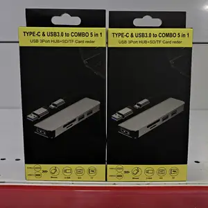 Переходник Type-C & USB 3.0 to Combo 5in1, Душанбе