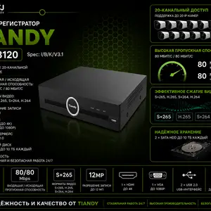Видеорегистратор TC-R3120 Spec I B K V3 1, Худжанд