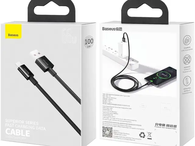 Кабель Baseus Usb to type-C 66w CATYS-01 1m, Душанбе
