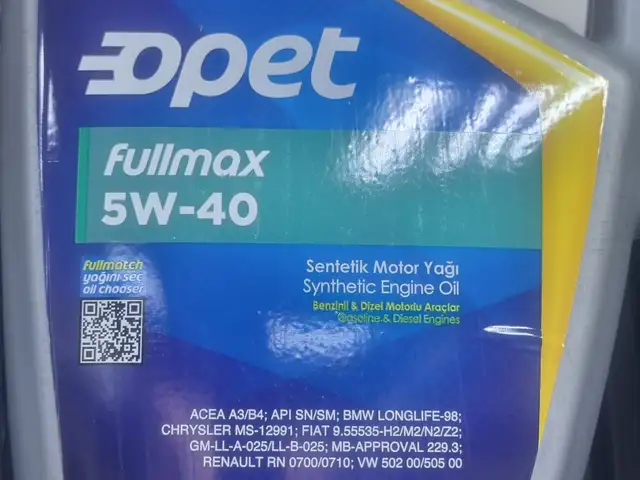 Масло Opet 5/40 5l, Душанбе