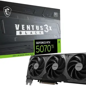 Видеокарта MSI RTX 5070 Ti 16GB GDDR7 Ventus 3X OC Black, Душанбе