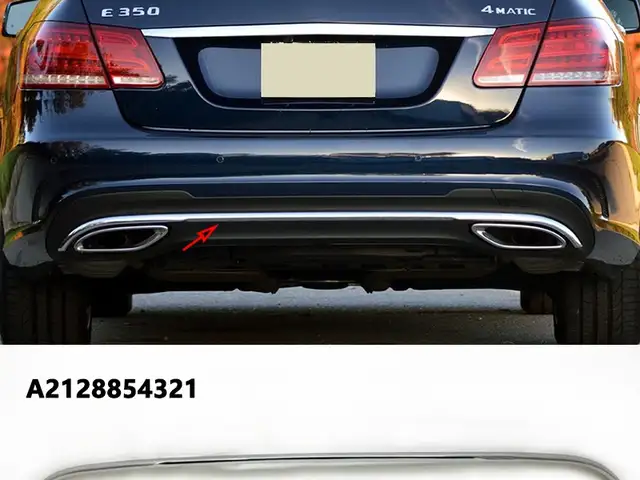 Никель заднего бампера на Mercedes W212, Худжанд