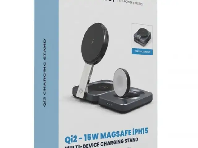 Зарядная станция Powerology Qi2-15W Magsafe iPH15 Multi-Device Charging Stand, Душанбе