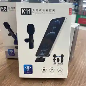 Микрофон петличный Wireless Microphone K9 беспроводной, Душанбе
