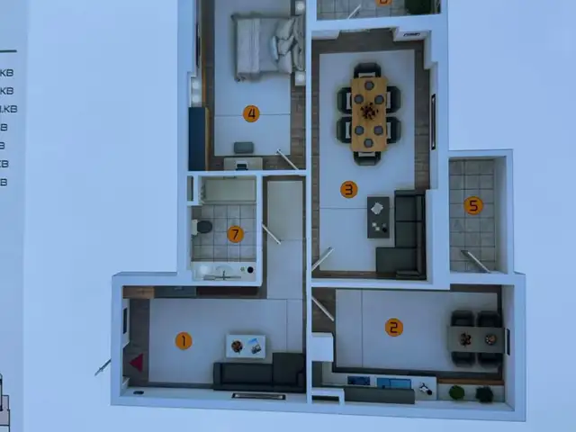 2-комн. квартира, 9 этаж, 85 м², 14мкр, Худжанд