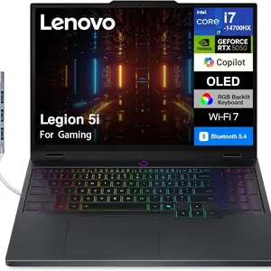 Ноутбук Lenovo Legion 5i i7-14700HX 16GB 1TB RTX 5050 8GB 2.5K OLED 500NITS 165H, Хуҷанд