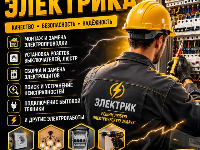 Услуги электрика, Душанбе