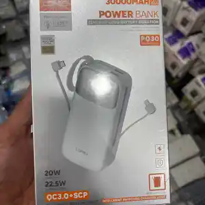 Внешний аккумулятор Power Bank 30000mah 22.5W PQ30, 30000 мАч, Душанбе