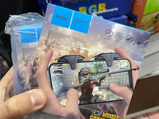 Беспроводной геймпад, триггер для смартфона для игр Hoco GM5 Wolf, Душанбе