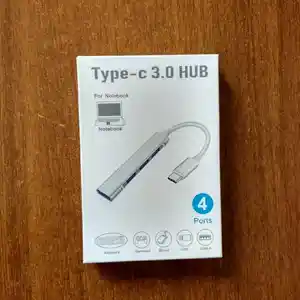 Четырех портовый хаб Type-c 3.0 Hub, Душанбе