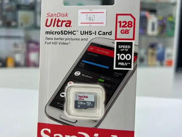 Карта памяти Sandisk 128GB Micro SD Ultra 100MB/s, Душанбе