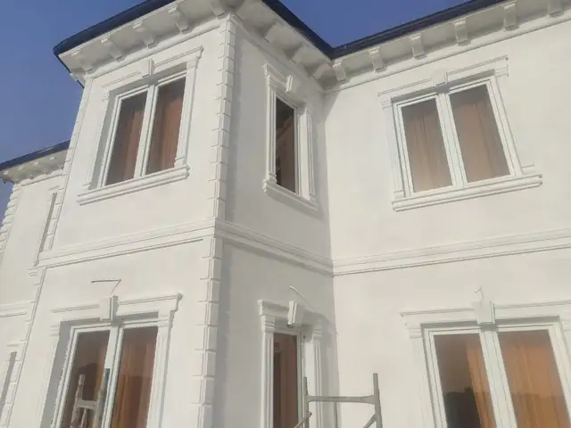 Декоративная краска дождик фасада, Душанбе