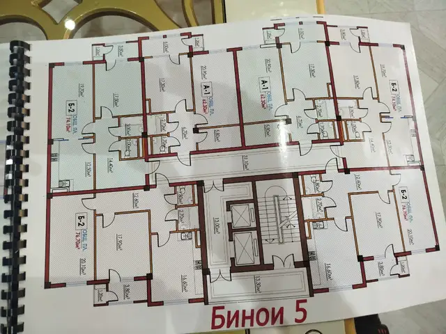 2-комн. квартира, 4 этаж, 62 м², назди Гапзпром, Вахдат