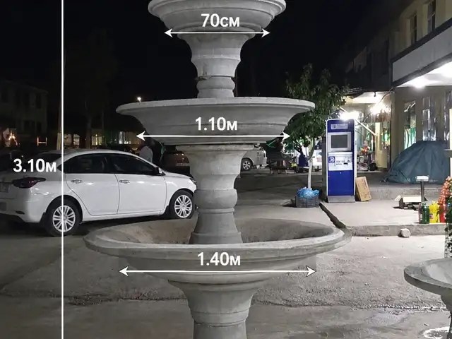 Декоративный садовый фонтан на заказ, Яван