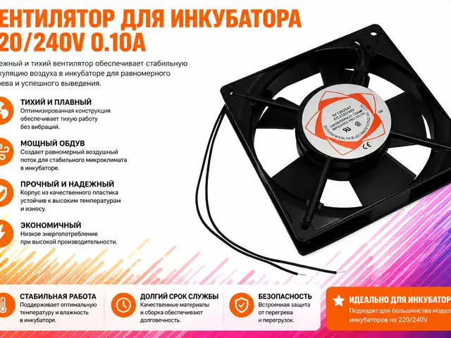 Вентилятори инкубатор ва брудер 220В, Душанбе