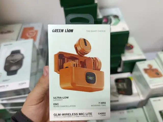 Беспроводной микрофон Green Lion GLM-Wireless Mic Lit with Type-C & Lightning Ca, Душанбе