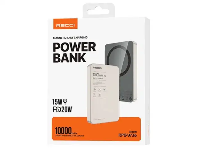 Внешний аккумулятор MagSafe 10000mah RECCi RPB-W36, Душанбе