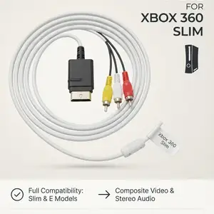 AV кабель тюльпаны / Composite AV Cable для игровой консоли Xbox 360 Slim / E, Хуҷанд