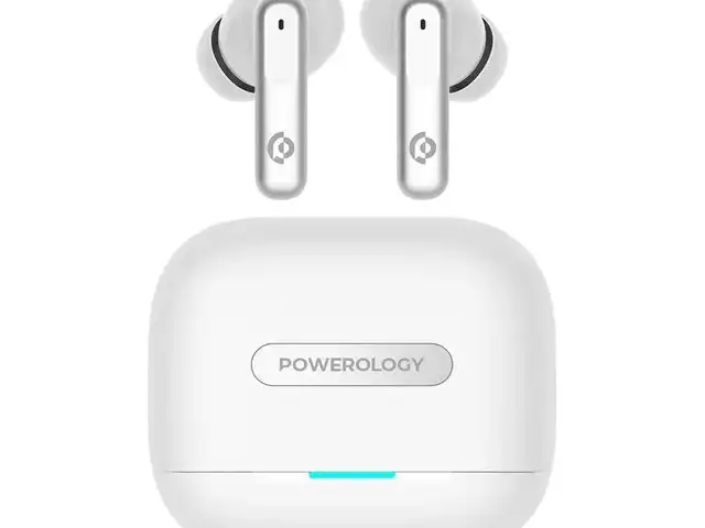 Беспроводные наушники Powerology 6 Mic Hybrid ANC + ENC True Wireless Buds белые, Душанбе