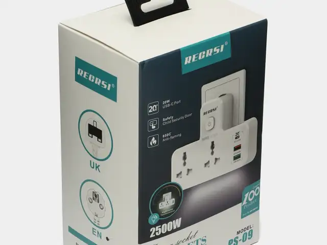 Разветвитель розеток Recrsi PS-09, Душанбе
