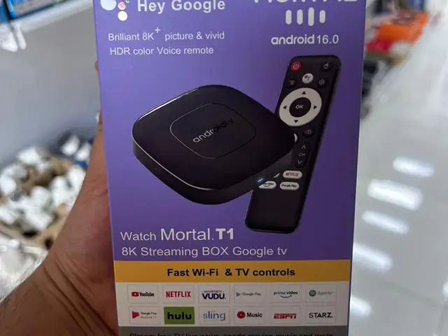 Приставка для потокового вещания Mortal 8K | Google Assistant | IPTV | Потоковое, Душанбе
