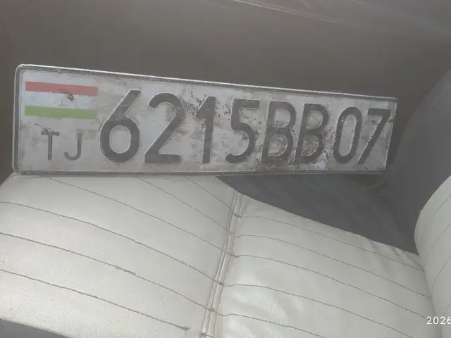 Найден гос номер 6215BB07, Душанбе