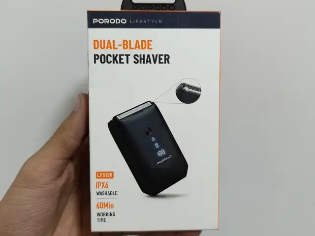 Электробритва Porodo Lifestyle IPX7 Portable Travel Shaver 600mAh, Душанбе