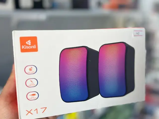 Игровые колонки KISONLI X17 с RGB-подсветкой 2.0, Душанбе