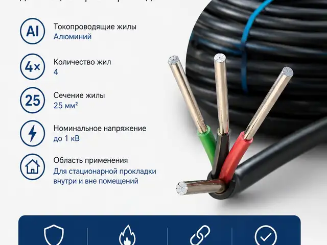 Кабель Алюминиевый 4х25 мм2, Душанбе