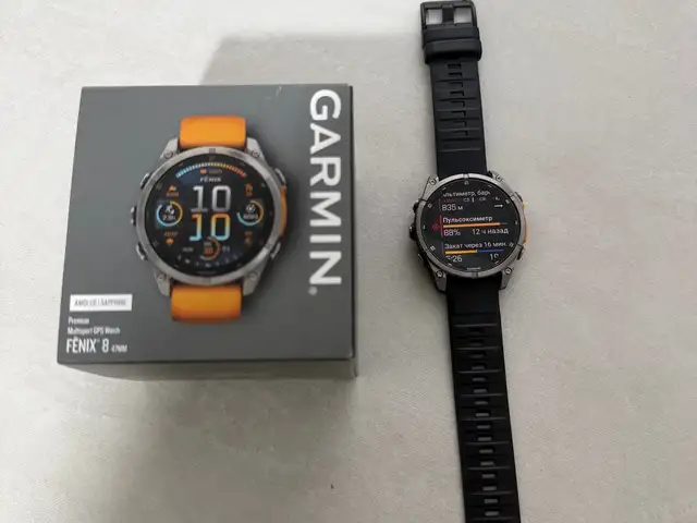 Смарт часы Garmin fenix 8 - 47mm amoled Sapphire, Душанбе
