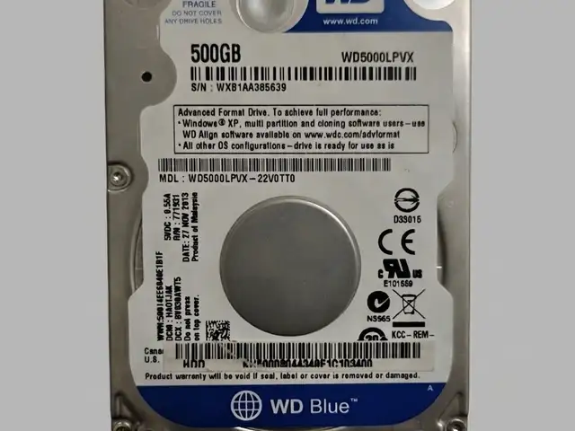 Жёсткий диск на 500Gb для ноутбука от фирмы WD, Душанбе