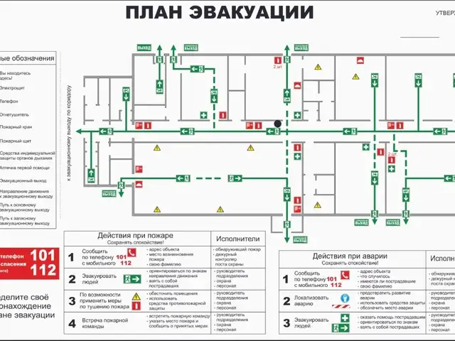 Планы эвакуации и пожарная безопасность, Душанбе